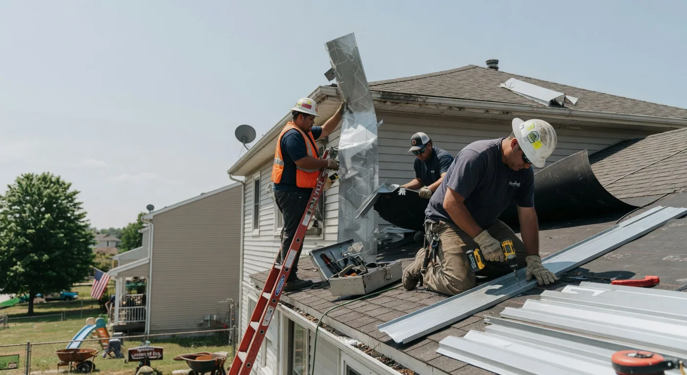 Storm Damage Metal Roof Repair in Smithville Flats, NY